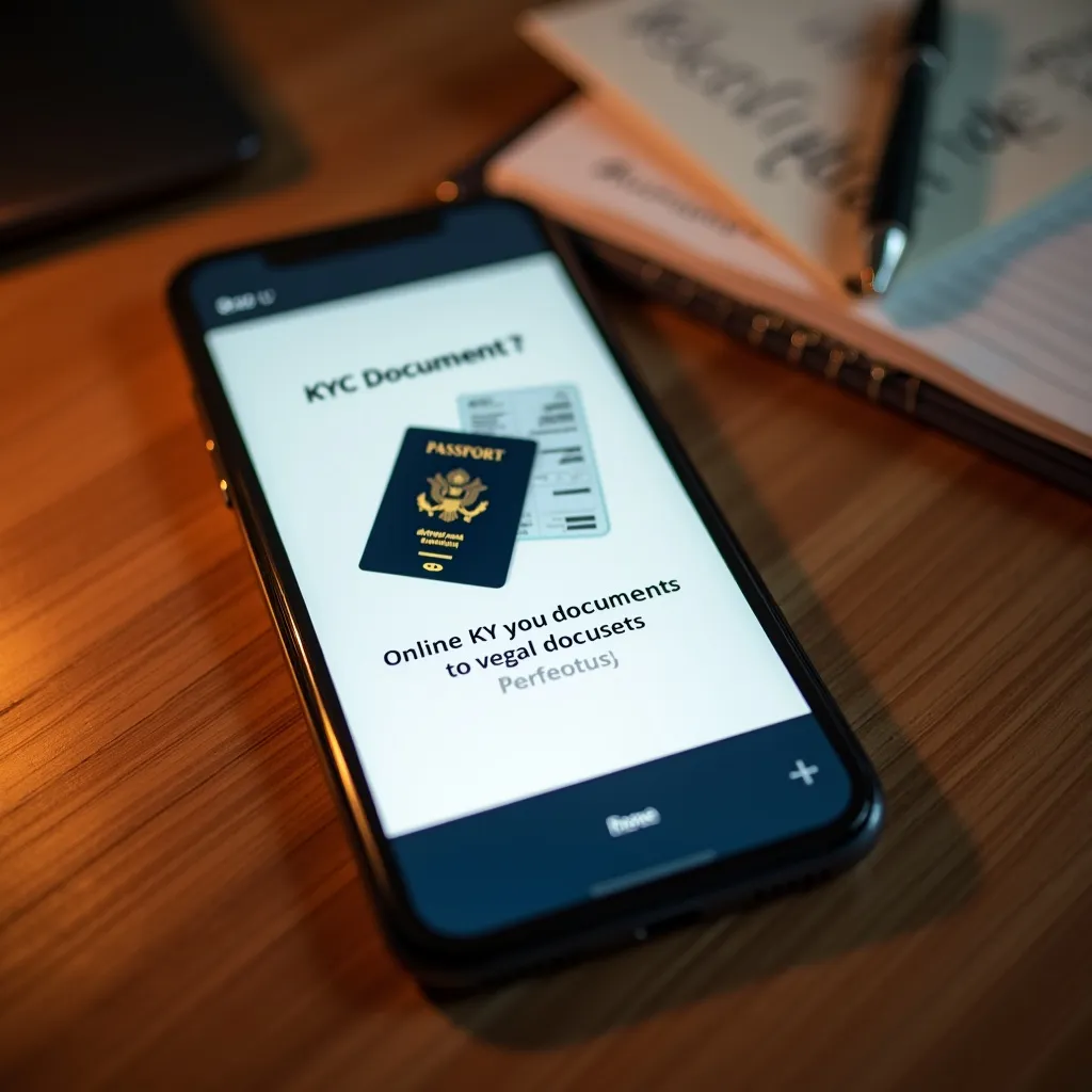 KYC documents upload screen mockup