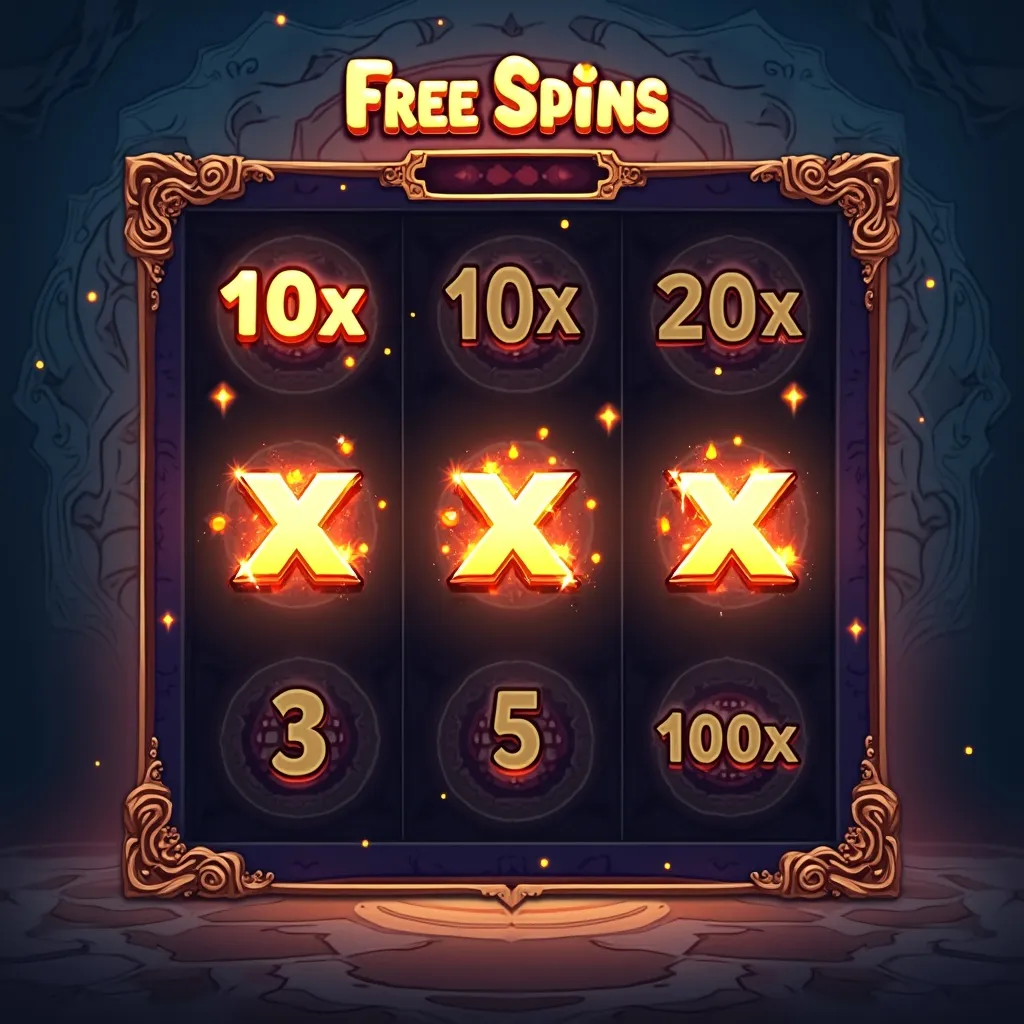 Multiplier symbols stacking in Genie's Gem Bonanza free spins